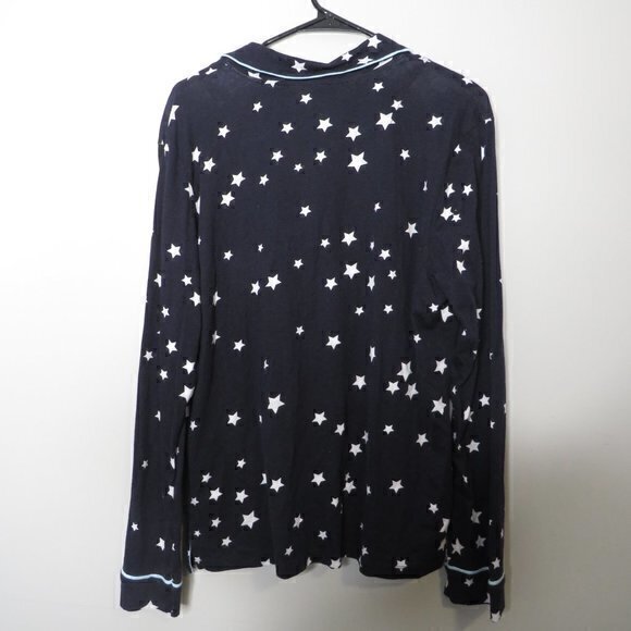 COZY ZOE star Printed pajama button front‎ Shirt sz S - Picture 5 of 5